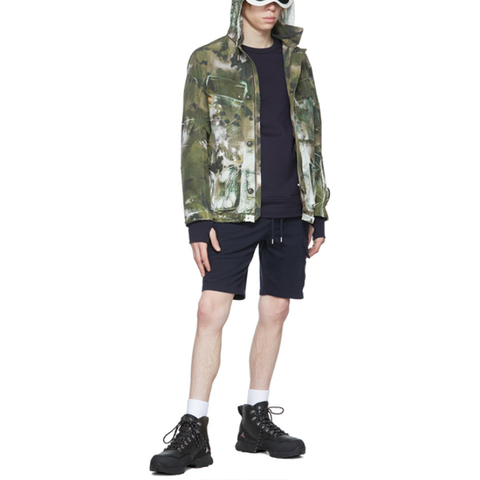 OEM Custom Design Detachable Hood Button Up All Over Printed Regular Fit Multi Pockets Men Designer Jacket