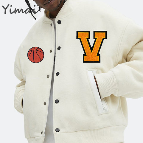 OEM New Trending Custom LOGO Street Wear Patches Outdoor Baseball Jacket Plus Size Leather Varsity Jacket For Men