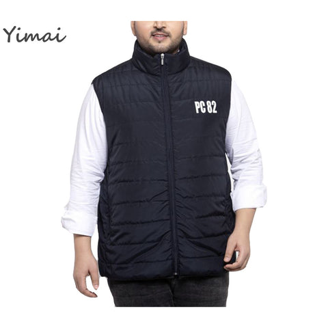 OEM ODM Manufacturer Men's Custom Printing Sleeveless Zip Up Black Winter Plus Size Puffer Vest Jacket