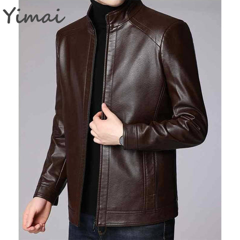 Wholesale Heavyweight Windproof High Quality Business Gentleman Stand-up Collar Zipper Casual Jacket Plus Size Men's Jacket