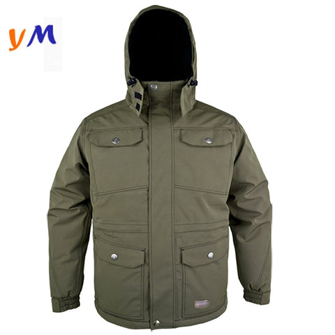OEM Custom Logo Wholesales New Fashion Waterproof Sports Shooting Outdoor Wind Breaker Work Men's Parka Coats Jacket