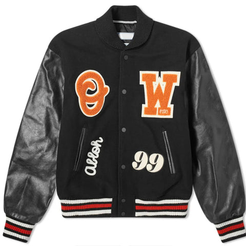 Custom 2022 Winter Coats Leather Sleeve Young Men Chenille Embroidery Varsity Jackets