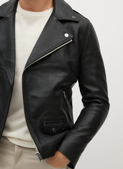 Custom Spring Autumn Winter Fashion Coats men's jackets windproof Long Sleeves Solid jacket Biker Motorcycle Leather Jacket