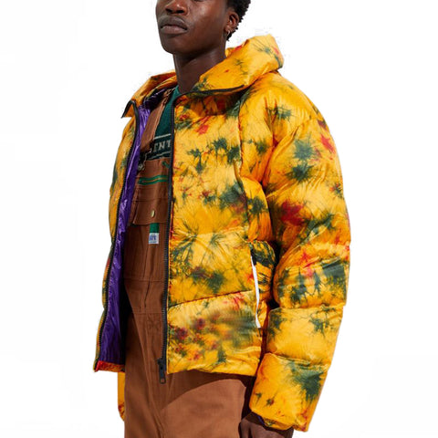 Wholesale Custom Streetwear Print Down Jacket Warm Thick Padded Bubble Man's Puffer Jacket