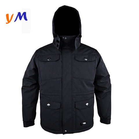 OEM Custom Logo Wholesales New Fashion Waterproof Sports Shooting Outdoor Wind Breaker Work Men's Parka Coats Jacket