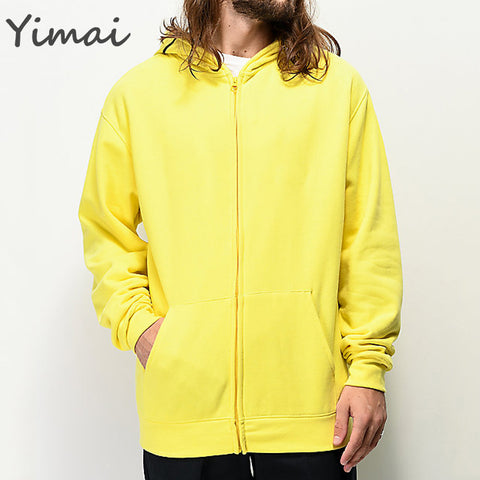 OEM fashion trendy custom blank streetwear full face zip up hooded breathable mens designer jacket