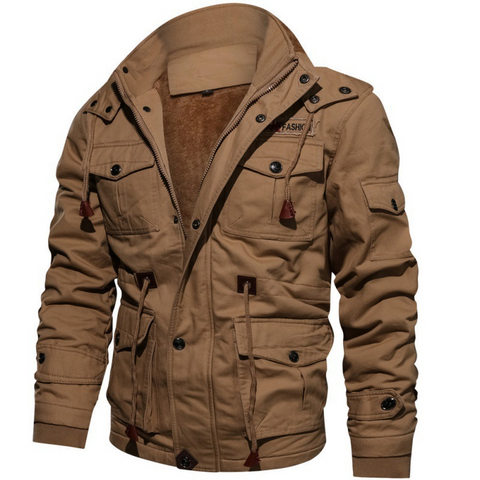 Custom OEM High Quality Mens Winter Coats Fleece Warm Thick Outwear Plus Size Jackets Cool Man Quilted Jacket