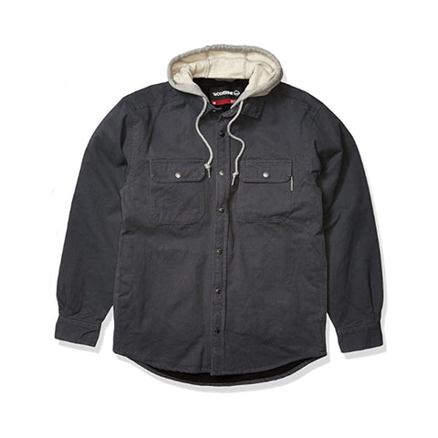 Custom 2022 Winter Fleece Jacket Plus Size Camel Cotton Canvas Hooded Shirt Jackets Work Jacket Men