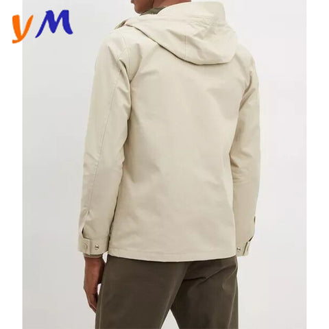 OEM New Arrivals Wholesale Custom Fashion Trendy Windproof Outdoor Plus Size Hooded Parka Men Jacket