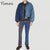 OEM custom hot sale denim casual bomber jackets crop colour block men designer unisex denim jacket