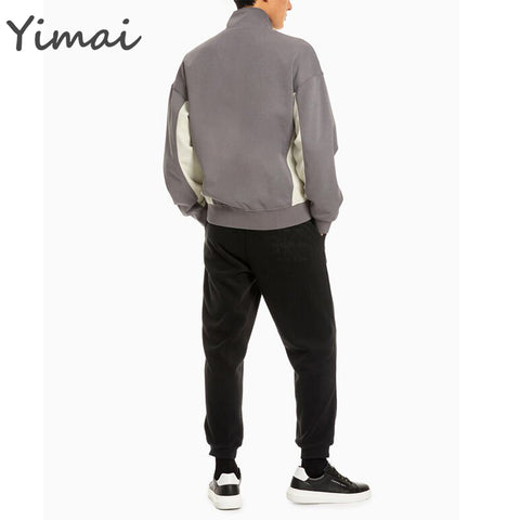 custom new trending casual soft zip up stand collar utility reversible mens designer jacket