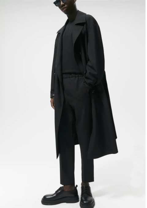 OEM China Factory Custom 100% Cotton Oversized Trench Coat Autumn Coat for Men