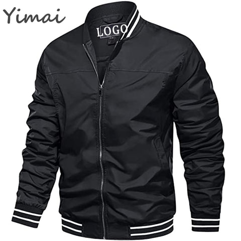 OEM New Arrival Lightweight Windbreaker Spring Fall Full Zip Active Coat Outwear Men's Bomber Jackets