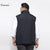 OEM ODM Manufacturer Men's Custom Printing Sleeveless Zip Up Black Winter Plus Size Puffer Vest Jacket