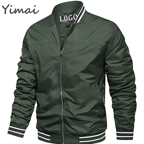 OEM New Arrival Lightweight Windbreaker Spring Fall Full Zip Active Coat Outwear Men's Bomber Jackets