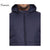 Plus size navy jackets long sleeve padding effect hooded wind resistance winter coat puffer jacket for men