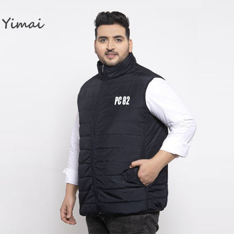 OEM ODM Manufacturer Men's Custom Printing Sleeveless Zip Up Black Winter Plus Size Puffer Vest Jacket