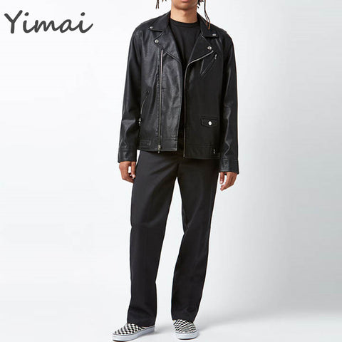 OEM custom wholesale waterproof PU moto faux leather multi pocket asymmetrical multi zip man motorcycle men jacket