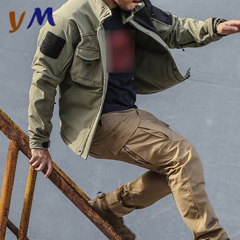 OEM Custom Logo Wholesales New Fashion Waterproof Sports Shooting Outdoor Wind Breaker Softshell Work Men's Jackets