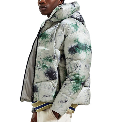Wholesale Custom Streetwear Print Down Jacket Warm Thick Padded Bubble Man's Puffer Jacket