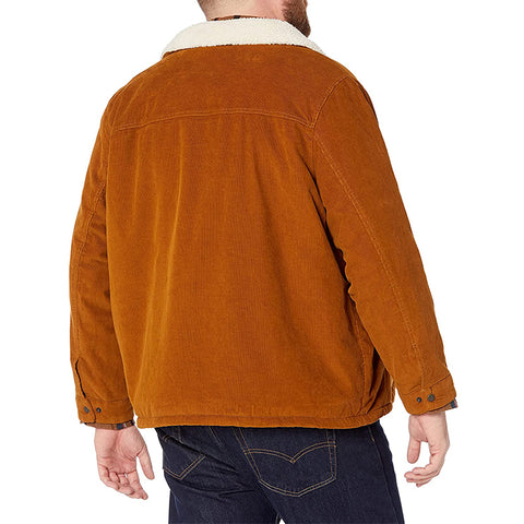 OEM Designer Fashion Cotton Slim Fit Causal Warmth Coat Outdoor Men's Winter Classic Training Sherpa Fleece Trucker Jacket