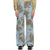 custom high street mid rise tie dye pattern contrast stitching washed denim loose flare jeans