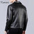 OEM Fashion Designs High Quality Classic Motorcycle Pu Faux Leather Jacket For Mens Blazer Slim Fit Leather Jacket