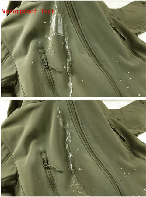 OEM ODM Outdoor Outerwear Hooded Tactical Jacket Water Resistant Soft Shell Snow Ski Winter Men's Coats