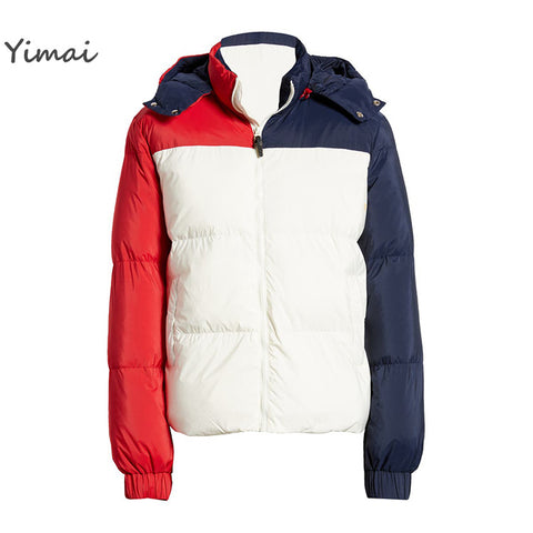 Wholesale Windproof Waterproof Customize Logo Detachable Hooded Warm Coat Men's Puffer Down Jacket