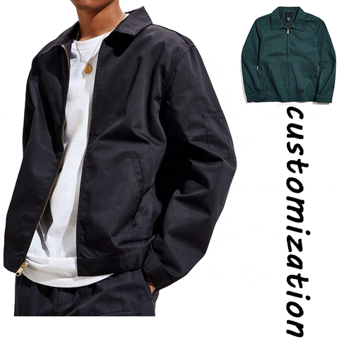 OEM custom high quality wholesale fashion 100% cotton sleeve pocket mens designer work jackets