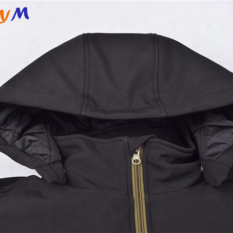 New arrival wholesale high quality breathable manufacturer men's hunting winter wear padding camouflage zip up softshell jackets