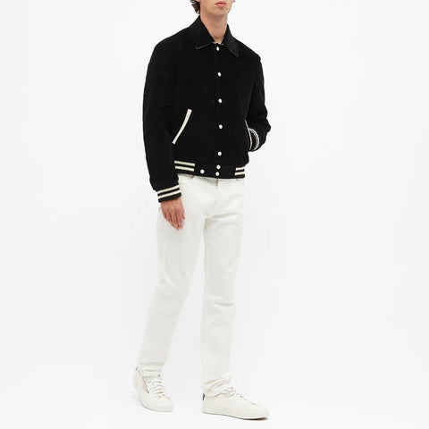 OEM ODM Custom MOQ 50PCS Coached Men Print Logo Casual Baseball Corduroy Varsity Jackets