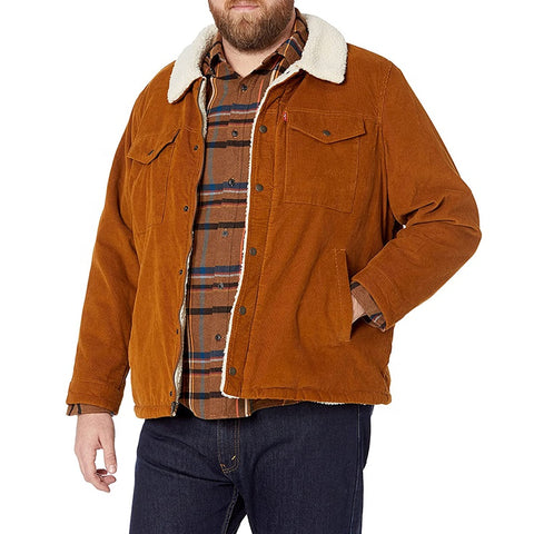 OEM Designer Fashion Cotton Slim Fit Causal Warmth Coat Outdoor Men's Winter Classic Training Sherpa Fleece Trucker Jacket