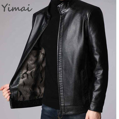 Wholesale Heavyweight Windproof High Quality Business Gentleman Stand-up Collar Zipper Casual Jacket Plus Size Men's Jacket