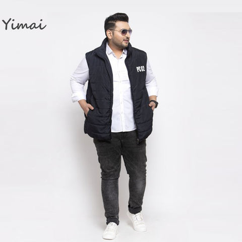 OEM ODM Manufacturer Men's Custom Printing Sleeveless Zip Up Black Winter Plus Size Puffer Vest Jacket