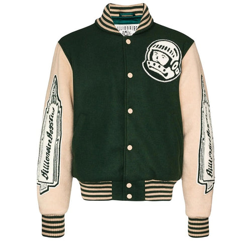 OEM logo patchwork Long sleeve patch embroidered college bomber flight baseball jacket for men