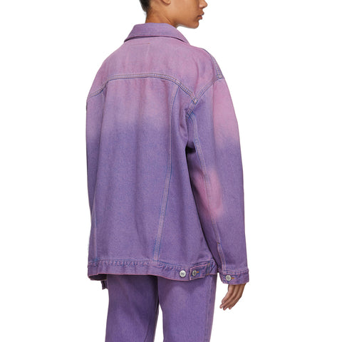 Newly Arrival Stylish Women High Fashion Streetwear Long Sleeves Faded Denim Pouch Designed Distressed Jeans Coat