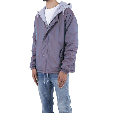 OEM Custom Men Street Coats Snap Closure Oversized Relaxed Fitted Hooded Coats Soft Washed Twill Jackets Men