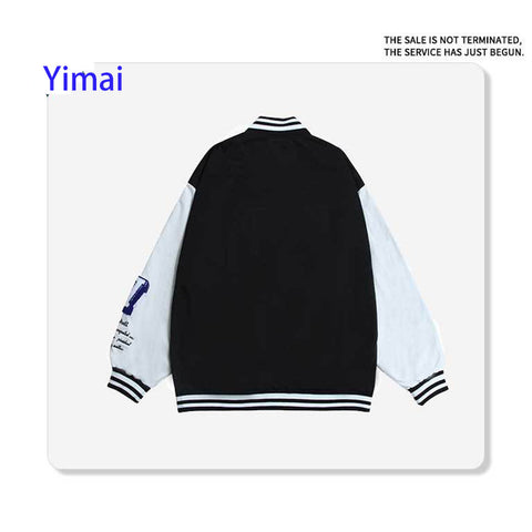 OEM New Design Cotton Fashionable Embroidery Letterman Stylish Sports Gym Jogging Plus Size Varsity Jacket For Men