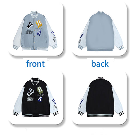 OEM New Design Cotton Fashionable Embroidery Letterman Stylish Sports Gym Jogging Plus Size Varsity Jacket For Men