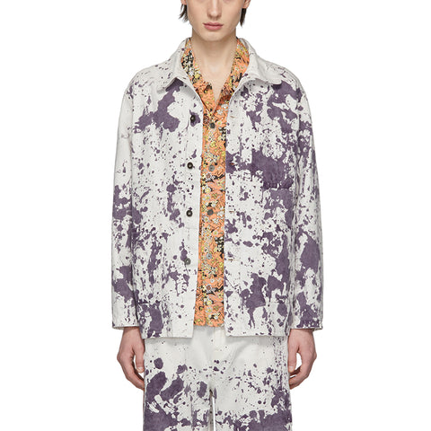 OEM Low MOQ Custom Full Print Buttons Up Long Sleeves Regular Length Fashionable No Lining Jeans Jacket for Men
