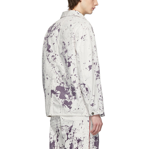 OEM Low MOQ Custom Full Print Buttons Up Long Sleeves Regular Length Fashionable No Lining Jeans Jacket for Men