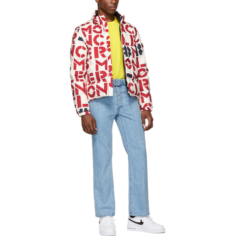 Custom logo allover printing streetwear plus size long sleeve mens designer jackets