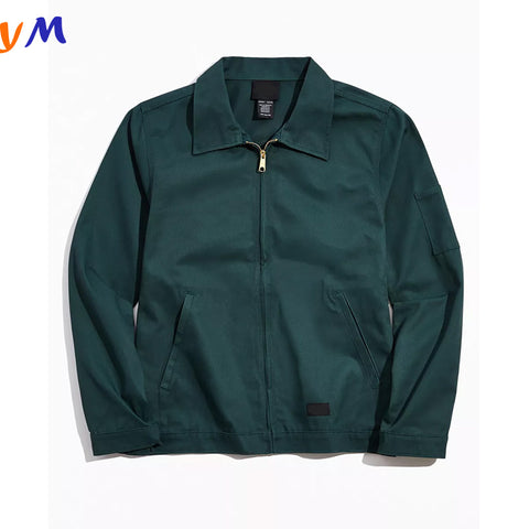 OEM custom high quality wholesale fashion 100% cotton sleeve pocket mens designer work jackets
