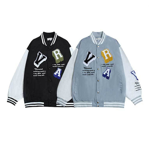 OEM New Design Cotton Fashionable Embroidery Letterman Stylish Sports Gym Jogging Plus Size Varsity Jacket For Men