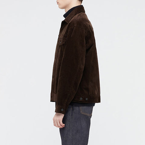New Arrival Cool Mens Winter Jacket Coat Snaps Turn Down Collar Classic Corduroy Work Jackets Man