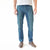 OEM Wholesale Men's Mid Waist Soft Denim Medium Wash Athletic Fit Tapered Leg Casual Performance Jeans