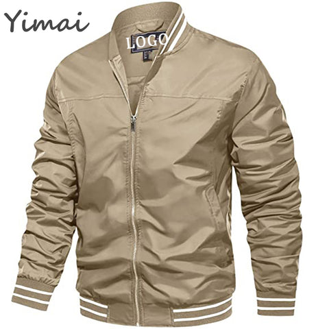 OEM New Arrival Lightweight Windbreaker Spring Fall Full Zip Active Coat Outwear Men's Bomber Jackets