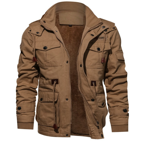 Custom OEM High Quality Mens Winter Coats Fleece Warm Thick Outwear Plus Size Jackets Cool Man Quilted Jacket