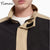 Custom High Quality Windproof Stand Collar Trend Colorblock Elastic Tunic Men Designer Jacket